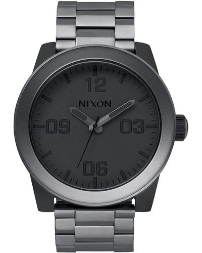 Nixon Everybody Analogue Quartz Watch With Stainless Steel Strap A3461062 - Black