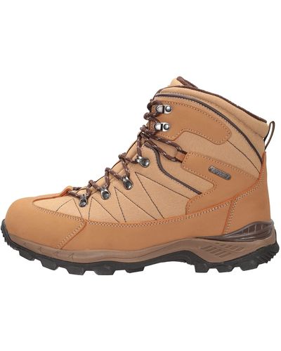Mountain Warehouse Chaussures Marche Randonnée Trekking Imperméable Boulder Beige Clair 45 - Neutre