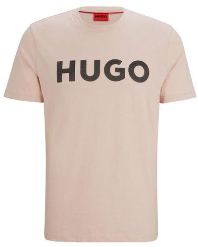HUGO Dulivio_u242 10233396 Short Sleeve T-shirt M - Pink