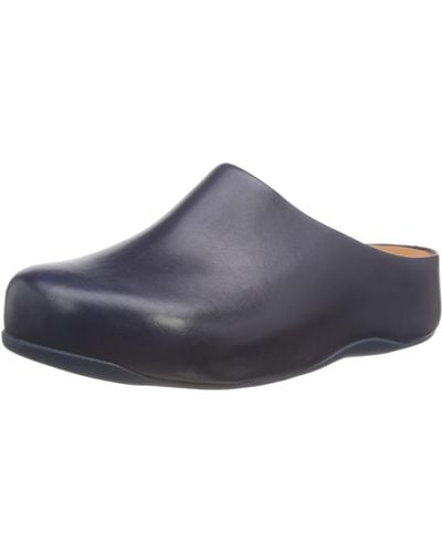 Fitflop Shuv Leather Clog - Blue