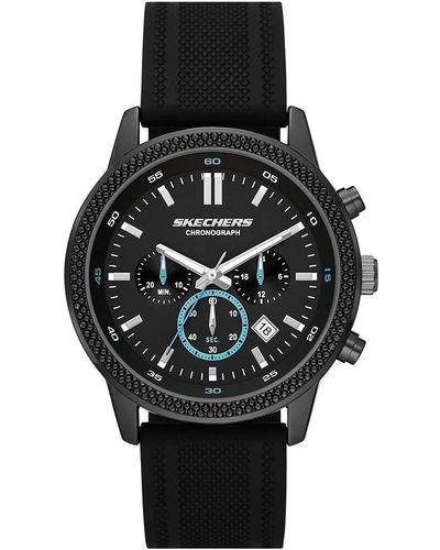 Skechers Reloj Clarkdale para hombre - Negro