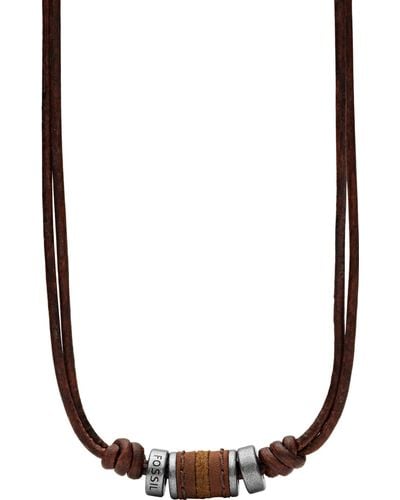 Fossil Leather Bracelet - Brown