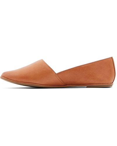 ALDO S Blanchette-93 Fabric Pointed Toe Slide Flats - Brown
