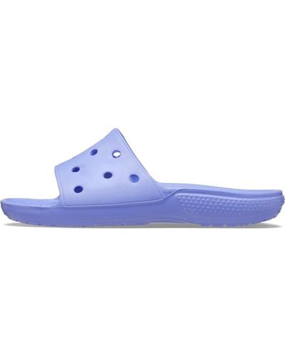 Crocs™ Classic Slide Digital Violet Size 4 Uk / 5 Uk - Blue