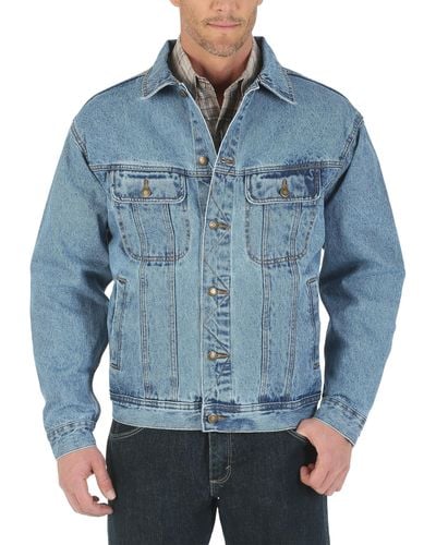 Wrangler Rugged Wear Unlined Denim Jackets - Blue
