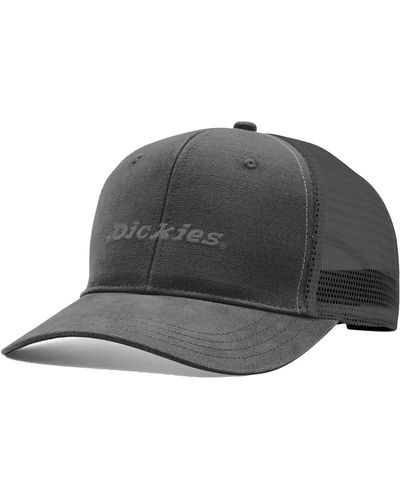 Dickies Two-Tone Trucker Cap Black Snapback Hat - Grau