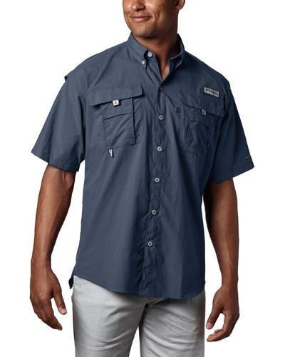 Columbia Bahama Ii Short Sleeve Shirt - Blue