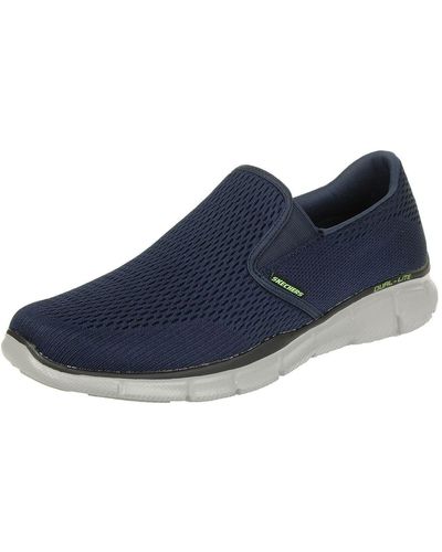 Skechers Equalizer Double Play Wide, Zapatillas de Deporte Exterior para Hombre - Azul