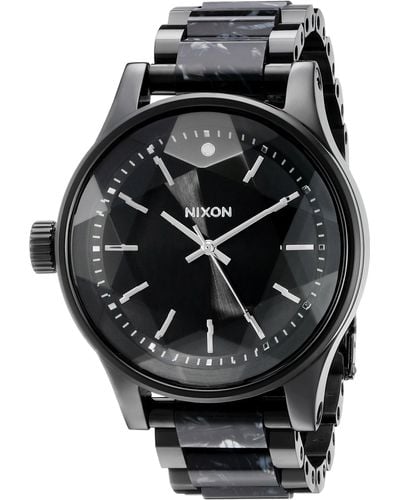 Nixon Analog Facet Watch - Black