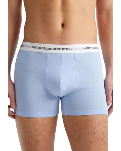 Benetton 3op82x00o Boxers Underwear - Blue