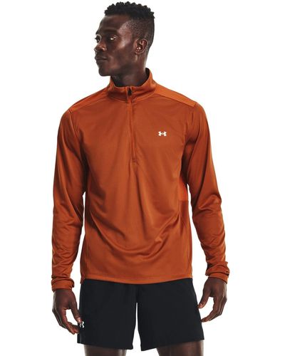 Under Armour Ua Speed Stride 2.0 1⁄2 Zip Warmup Tops - Orange