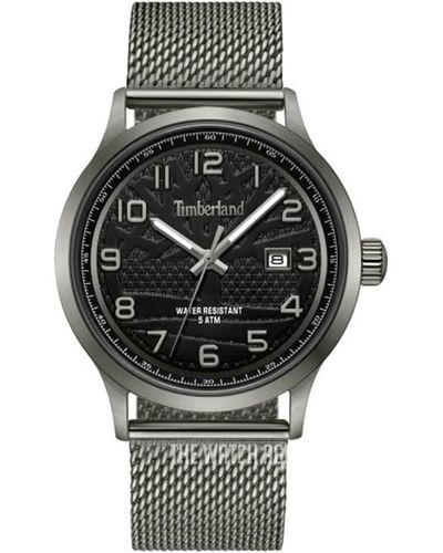 Timberland Trumbull TDWGH0028802 -Armbanduhr mit grauem metallbeschichtetem Armband - Schwarz
