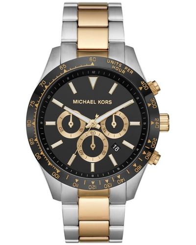 Michael Kors Layton Chronograph Two-tone Stainless Steel Watch - Multicolour