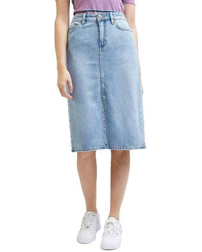 Lee Jeans Midi Skirt Gonna - Blu