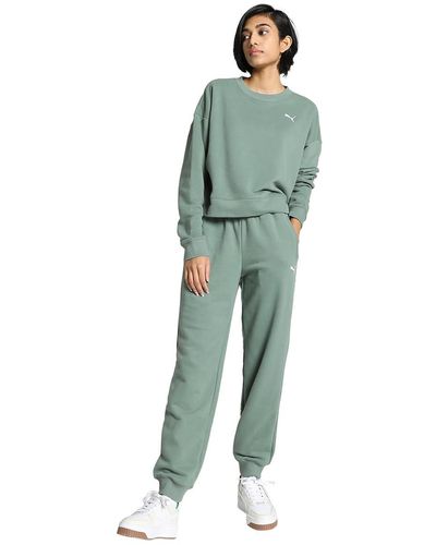 PUMA Loungewear Anzug Tr Trainingsanzug - Grün