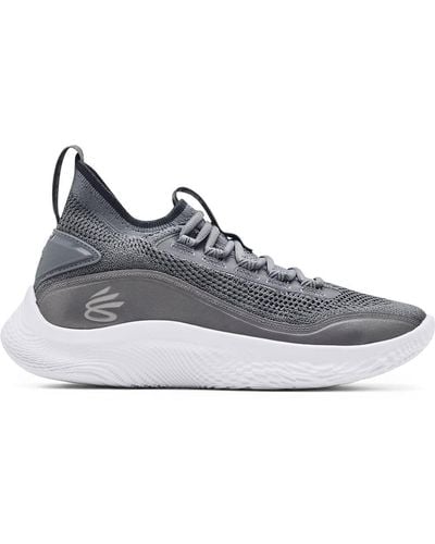 Under Armour Curry Flow 8 Shine Lace-up Grey Synthetic S Trainers 3024031_100