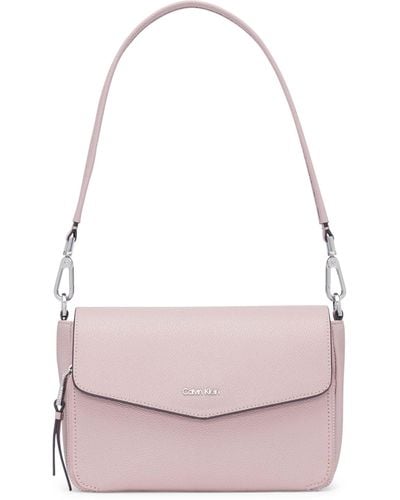 Calvin Klein Ava Novelty Demi Shoulder Bag - Pink