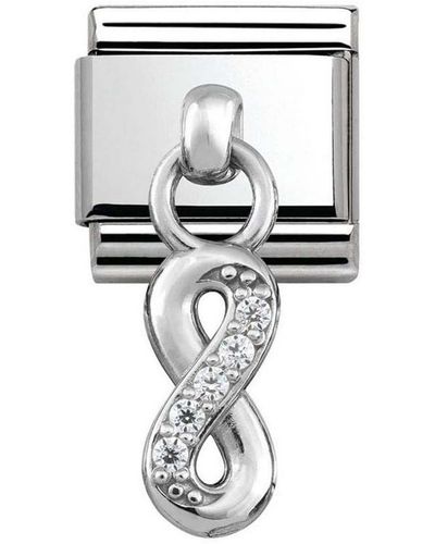 Nomination 331800/10 Charm 925 Silver Zirconia White - Metallic