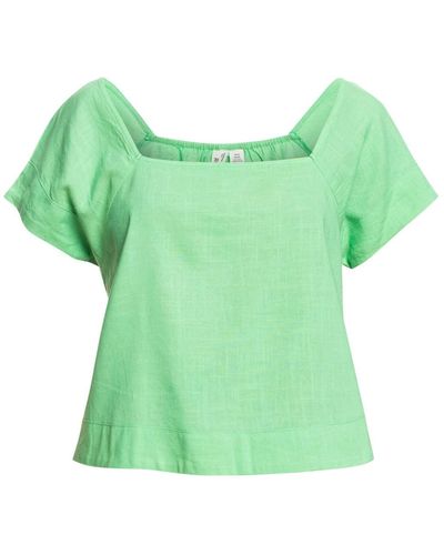 Roxy Ocean Amor Erjwt03569 Short Sleeve Top - Green