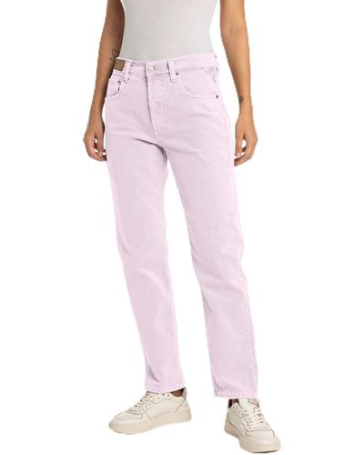 Replay Jeans aus Comfort Denim - Pink