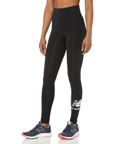 New Balance Essentials Stacked Leggings schwarz