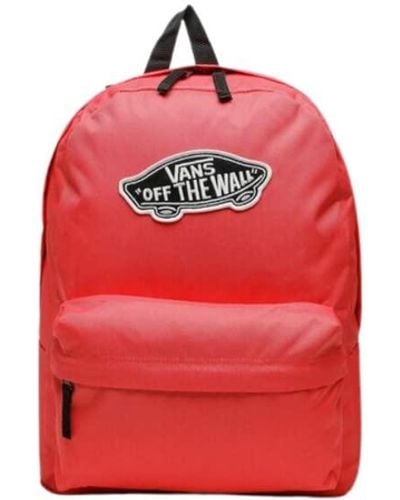 Vans Large Backpack For Calypso Coral Colour Can Hold One A4 Sheet - Red