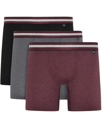 Ted Baker 3-pack Cotton Trunk - Multicolour