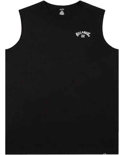 Billabong Big And Tall Muscle Shirts For – Jersey Sleeveless Muscle T - Black