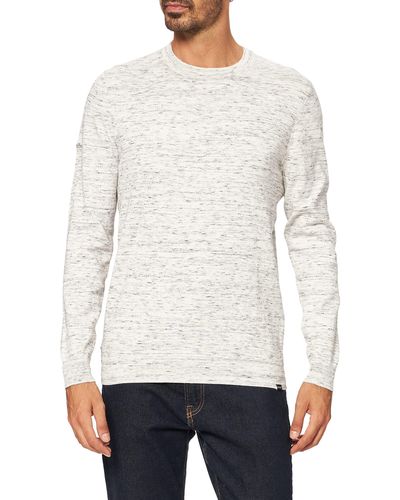 Superdry Vintage EMB Cotton/Cash Crew Pullover Sweater - Weiß