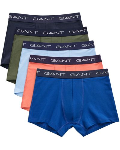 GANT Trunk 5-Pack Boxershorts - Blau