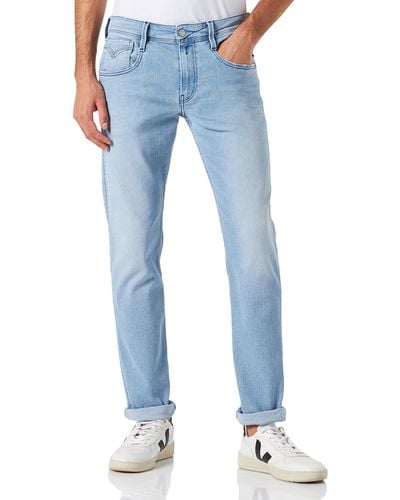 Replay Jeans Anbass Slim-Fit mit Power Stretch - Blau