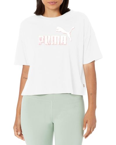 off up Women | PUMA | Lyst 71% for Online to T-shirts Sale
