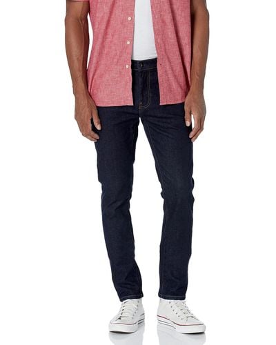 Amazon Essentials Jeans Elasticizzati Comodi Skinny - Rosso