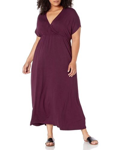 Amazon Essentials Waisted Maxi Dress - Purple