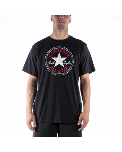 Converse T-Shirt Noir Chuck Patch