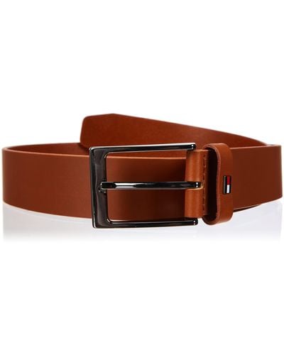 Tommy Hilfiger Cinturón para Hombre Layton Leather 3.5 de Cuero - Multicolor