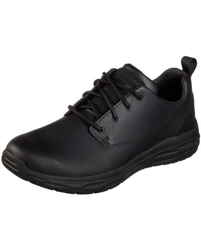 Skechers 65624 Harsen-rendo Oxford Shoe - Black