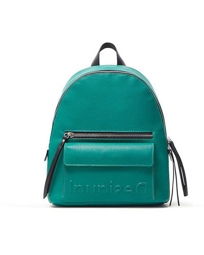 Desigual Back_embossed Half M Backpack - Green