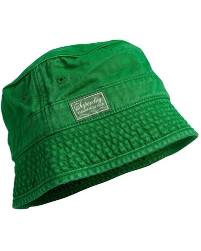 Superdry Vintage Bucket HAT Baskenmütze - Grün