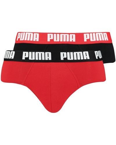 PUMA Slips Briefs Unterhosen 521030001 2er Pack - Rot