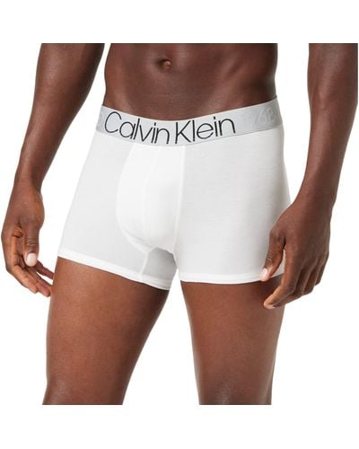 Calvin Klein Trunk Bañador para Hombre - Blanco