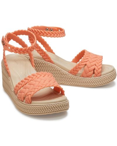 Crocs™ Women's Brooklyn Ankle Strap Wedge Platform Sandals - Multicolour