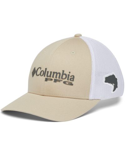 Columbia Erwachsene PFG Logo Mesh Ball Hohe Krone Cap - Natur