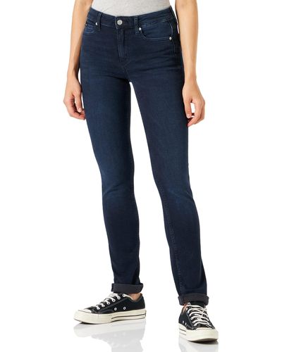 Calvin Klein Jeans High Rise Slim Pantalones - Azul