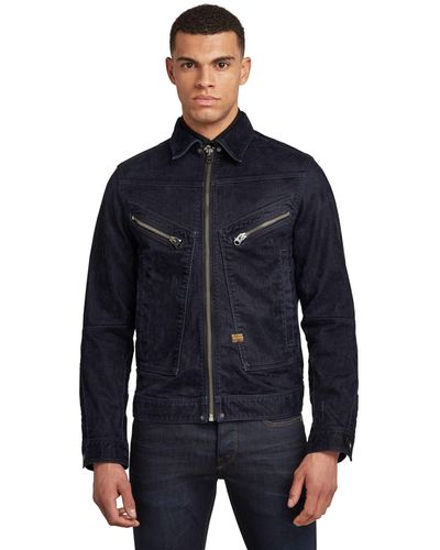 G-Star RAW Air Force Slim Giacca in Pelle - Nero