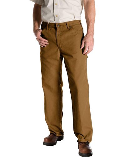 Dickies Relaxed Fit Straight-Leg Duck Carpenter Jeans - Braun