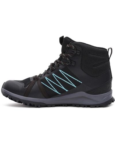 The North Face Waterproof Hiking & Walking Shoes - Mid-rise - Tnf Black/aqua