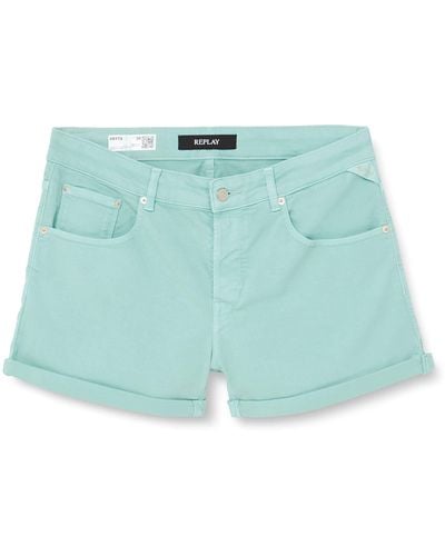 Replay Anyta Denim Shorts - Blue