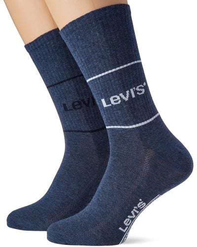 Levi's Logo Sport Short Sock - Blue