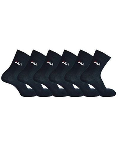 Fila , 6 paia di calze corte modello STREET in cotone elasticizzato. Blu 43/46